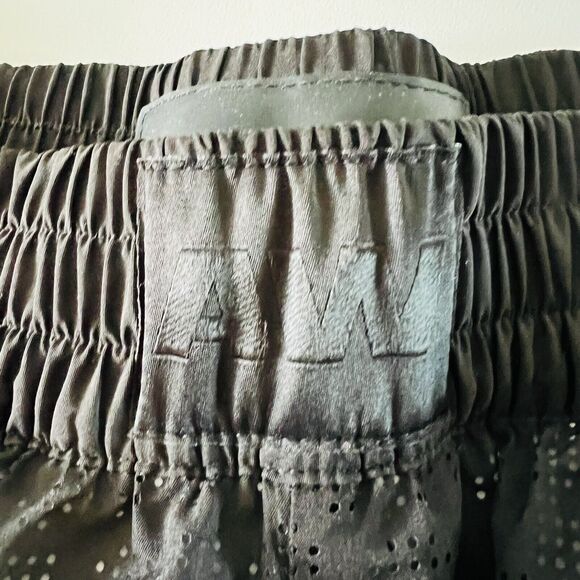 2014 ALEXANDER WANG x H&M Black Gray Reflective Biker Shorts - US 6 - Picture 2 of 5